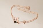 [Eternal Jewelry]STAR PINK MOP 1 DIAMOND PINK GOLD NECKLACE - Image 3