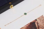 [Eternal Jewelry]STAR AND SUN 4 MOTIF PINK GOLD MALACHITE BRACELET - Image 5