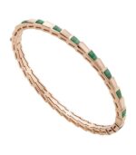 [Eternal Jewelry]SERPENTI BRACELET PINK GOLD MALACHITE - Image 2