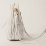 Wander Matelassé Mini Hobo Bag White - Image 4