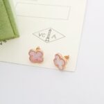 [Eternal Jewelry]Clover Mini Pink Earrings - Image 8