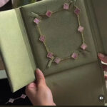 [Eternal Jewellery] Pink Necklace with Ten Clover Designs - Image 2