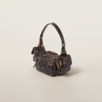 Soft Lamb Nappa Pocket Handbag Coffee Brown - Image 3