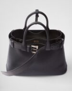 Prada Buckle Small Leather Band Handbag - Image 4