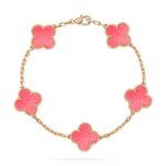 [Eternal Jewelry]CLOVER 5 PINK MOP BRACELET - Image 2