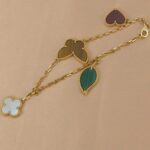 [Eternal Jewelry]LUCKY SPRING 5 MOTIF GOLD BRACELET - Image 9