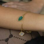 [Eternal Jewelry]LUCKY SPRING 5 MOTIF GOLD BRACELET - Image 13