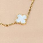 [Eternal Jewelry]CLOVER  5 MOTIF WHITE MOP BRACELET - Image 10