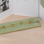 [Eternal Jewelry]CLOVER  5 MOTIFS TIGER EYE BRACELET - Image 7