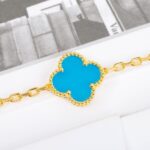 [Eternal Jewelry]CLOVER 5 MOTIFS TURQUOISE BRACELET - Image 4