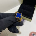 [Eternal Jewelry]CLOVER RIVERSIBLE BLUE AGATE RING - Image 3