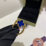 [Eternal Jewelry]CLOVER RIVERSIBLE BLUE AGATE RING - Image 9