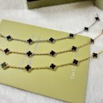 [Eternal Jewelry]CLOVER 6 MOTIF  ONYXS BRACELET - Image 3