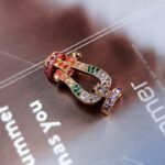 [Eternal Jewelry]FORC LARGE HORSESHOE  COLORED DIAMOND BRACELET SILVER - Image 16