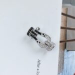 [Eternal Jewelry]FORCE LARGE HORSESHOE BLACK WHITE DIAMOND BRACELET ROSE GOLD - Image 15