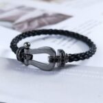 [Eternal Jewelry]FORCE LARGE SERIES HORSESHOE BLACK SAMURAI BRACELET - Image 2
