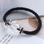 [Eternal Jewelry]FORCE LARGE HORSESHOE BLACK DIAMOND BRACELET SILVER - Image 16