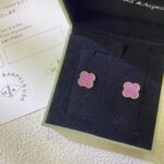 [Eternal Jewelry]CLOVER MINI 9.5MM  PURPLE VIOLET EARRINGS - Image 3