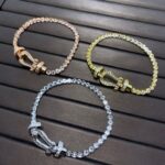 [Eternal Jewelry]FORCE  LARGE HORSESHOE FULL DIAMOND TENNIS BRACELET - Image 5