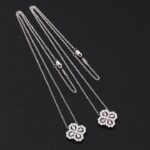 [Eternal Jewelry]LOOP NECKLACE FULL MOTIF DIAMOND 16MM MULTIPLE COLORS - Image 16