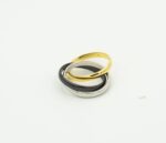 [Eternal Jewelry]TRINITY RING BLACK GOLD SILVER - Image 2