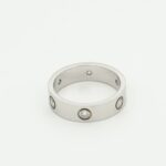[Eternal Jewelry]LOVE RING 5.5MM 6 DIAMONDS SILVER - Image 2