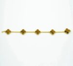 [Eternal Jewelry]CLOVER  5 MOTIFS TIGER EYE BRACELET - Image 9