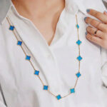 [Eternal Jewelry]CLOVER 20 MOTIFS TURQUOISE GOLD - Image 2