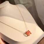 [Eternal Jewelry]HM CLIC RED ENAMEL GOLD NECKLACE - Image 10