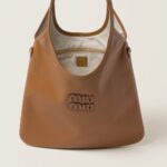 IVY Leather Handbag Cognac color - Image 4