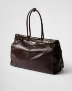 Prada Bonnie Oversized Leather Handbag - Image 5