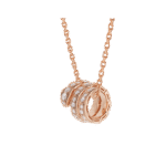 [Eternal Jewelry]SERPENTI PINK GOLD NECKLACE DOUBLE RING DIAMOND