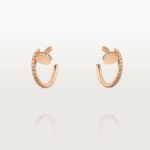 [Eternal Jewelry]JUSTE EARRINGS 12.75MM PINK GOLD DIAMOND - Image 2