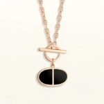 [Eternal Jewelry]CHAINE VERSO BLACK CERAMIC NECKLACE - Image 2