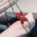 [Eternal Jewelry]JEUX BRACELET CARNELIAN PINK GOLD 1 DIAMOND - Image 2