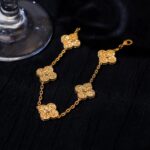 [Eternal Jewelry]CLOVER 5 MOTIFS BRONZING BRACELET - Image 4