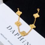 [Eternal Jewelry]CLOVER 5 MOTIFS BRONZING BRACELET - Image 8