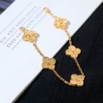 [Eternal Jewelry]CLOVER 5 MOTIFS BRONZING BRACELET - Image 9