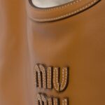 IVY Leather Handbag Cognac color - Image 3