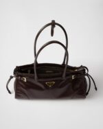 Prada Bonnie Medium Leather Handbag Dark brown - Image 2