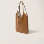 IVY Leather Handbag Cognac color - Image 3