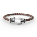 [Eternal Jewelry]FORCE LARGE HORSESHOE BLACK DIAMOND BRACELET SILVER - Image 7