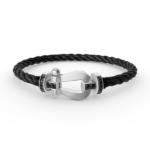 [Eternal Jewelry]FORCE LARGE HORSESHOE BLACK DIAMOND BRACELET SILVER - Image 3