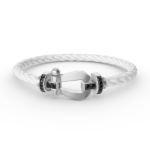 [Eternal Jewelry]FORCE LARGE HORSESHOE BLACK DIAMOND BRACELET SILVER - Image 2