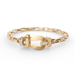 [Eternal Jewelry]FORCE LARGE HORSESHOE CLASP  METAL BRACELET - Image 3