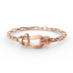 [Eternal Jewelry]FORCE LARGE HORSESHOE CLASP  METAL BRACELET - Image 4