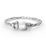 [Eternal Jewelry]FORCE LARGE HORSESHOE CLASP  METAL BRACELET - Image 9