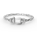 [Eternal Jewelry]FORCE LARGE HORSESHOE CLASP  METAL BRACELET - Image 10