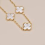 [Eternal Jewelry]CLOVER  5 MOTIF WHITE MOP BRACELET - Image 6