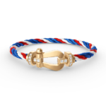 [Eternal Jewelry]FORCE LARGE HORSESHOE HALF DIAMOND BRACELET GOLD - Image 9